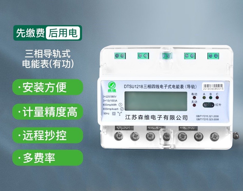 三相导轨式电能表（有功）